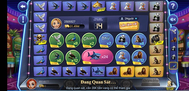 Game Quay thú - Slot game đổi thưởng